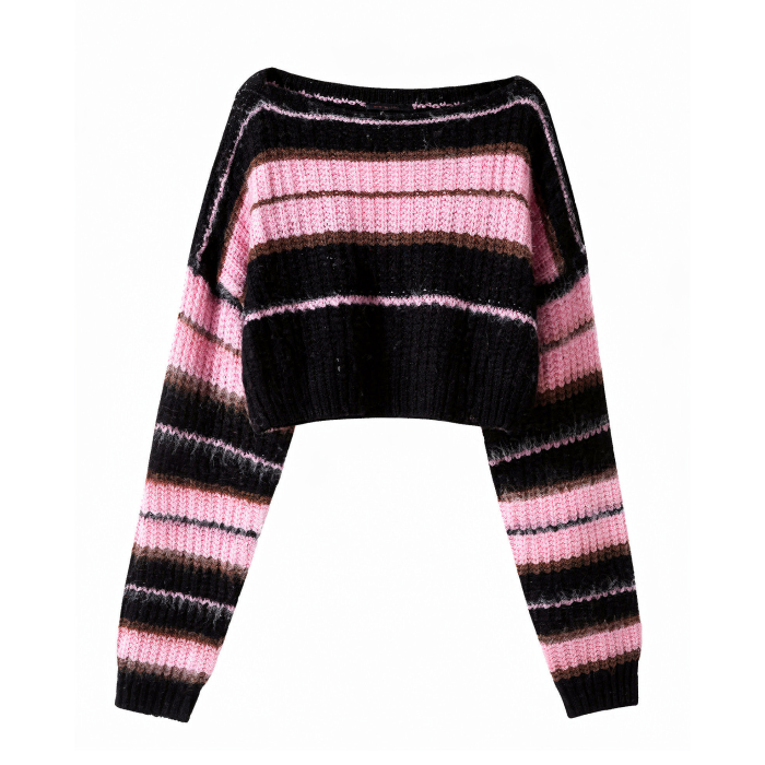 Egirl Cropped Sweater | Aesthetic Sweater