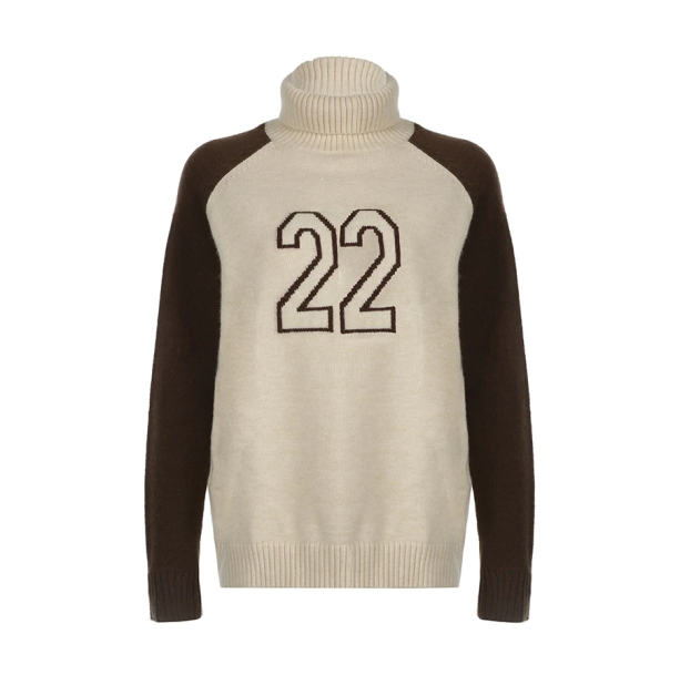 Y2K Number Turtleneck | Aesthetic Clothes