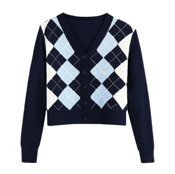 V Neck Old School Sweater | Aesthetic Clothes