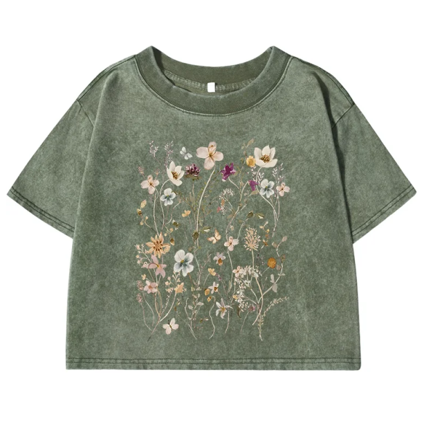 Flower Garden Crop Top | Aesthetic Clothing