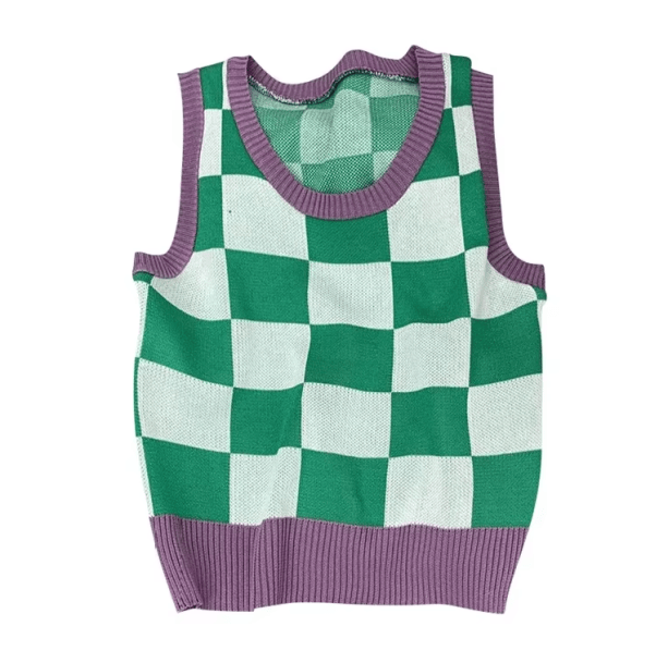 Green Checkered Top | Aesthetic Clothes
