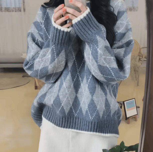 Blue Sweater | Aesthetic Clothes