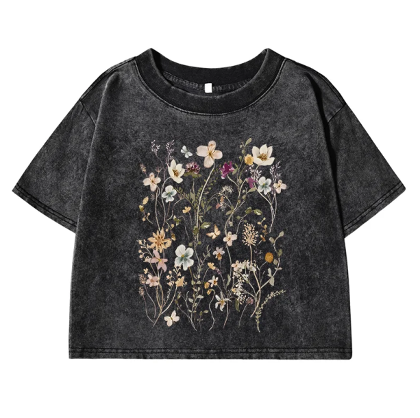 Flower Garden Crop Top | Aesthetic Clothing