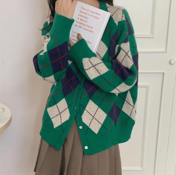 Green Academia Sweater | Aesthetic Clothes