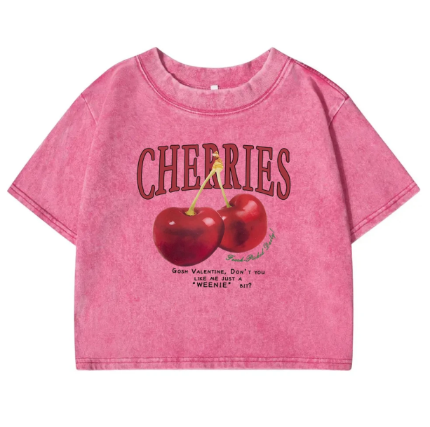 Vintage Cherry Crop Top | Aesthetic Clothes