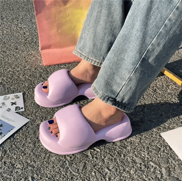 Pastel Platform Sandals | Aesthetic Shoes