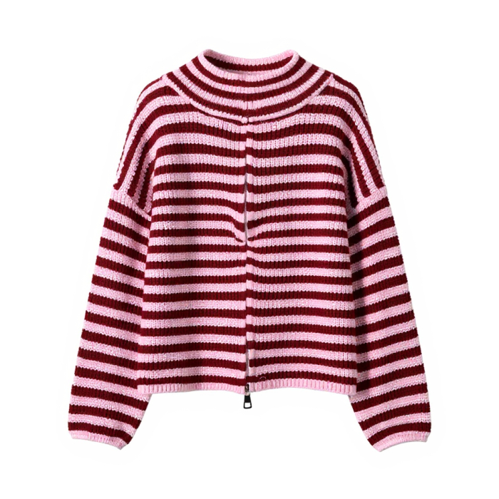 Girl Next Door Striped Cardigan | Aesthetic Clothes

