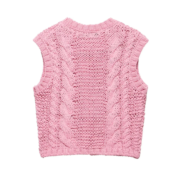 Pastel Pink Knitted Top | Aesthetic Clothes