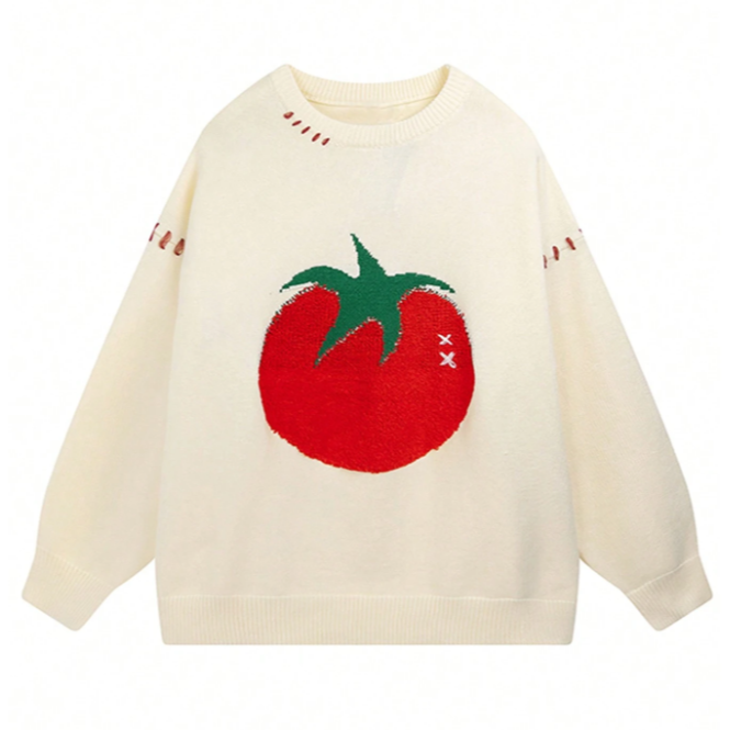 Tomato Club Sweater | Aesthetic Clothes