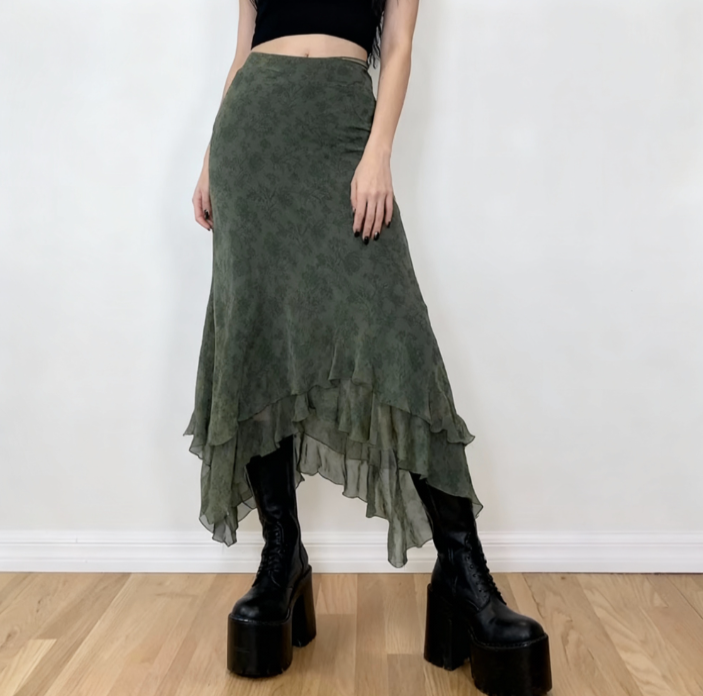 Mystic Moss Aesthetic Skirt | Aesthetic Skirt