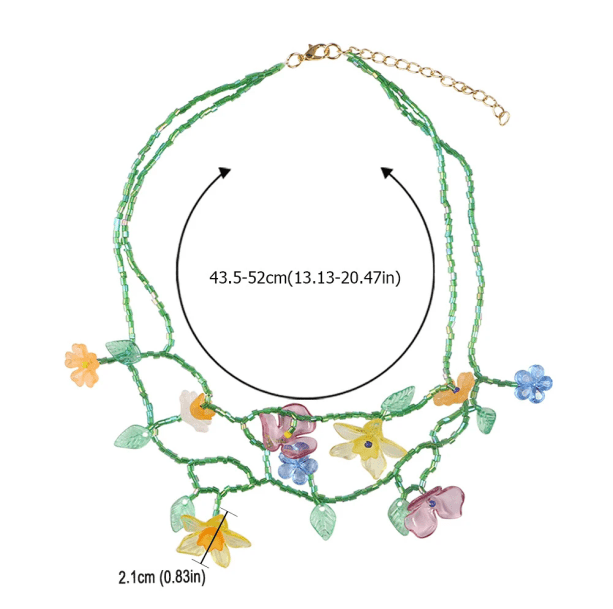 Cottagecore Flower Necklace | Aesthetic Jewelry